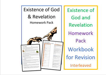 Preview of Existence of God and Revelation: Homework Pack / Workbook