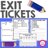 Exit Tickets - Learning Assessment - Student Reflection - 