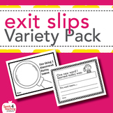 Exit Slips, Exit Tickets and Lesson Closures