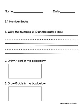 Preview of Exit Slips for Kindergarten-Everyday Math Unit 3