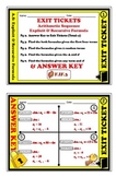 Exit Ticket - Arithmetic Sequence - Explicit & Recursive Formula