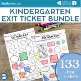 Exit Ticket Bundle Kindergarten