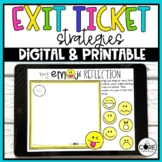 Exit Ticket Formative Assessment Strategies - Print & Digi