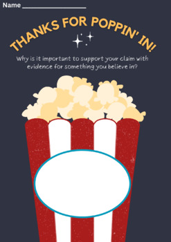 Preview of Exit Ticket: Movie Theater Debate/Argument