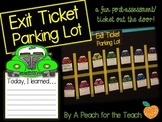 Exit Slip Parking Lot {A Fun Post-Assessment}