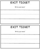 Exit Ticket - Phonics and CVC