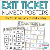 Exit Ticket Poster for Sticky Notes Informal Assessments