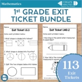 Exit Ticket Bundle 1st Grade