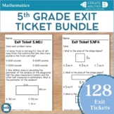 Exit Ticket Bundle 5th Grade