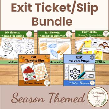 Preview of Exit Ticket/Slips Bundle for Engagement and Documentation