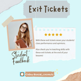 Exit Ticket Student Teacher All Levels English