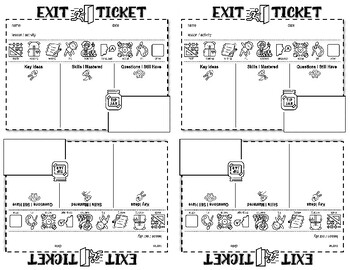 Preview of Exit Ticket/Ticket Out the Door w/"Tip Jar" Comment Space