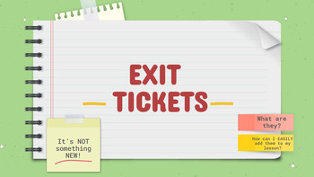Preview of Exit Ticket Training