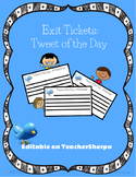 Exit Ticket: Tweet About Your Learning