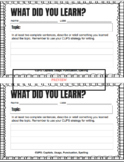 Exit Ticket - What Did You Learn?