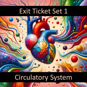 Preview of Exit Ticket for the Circulatory System Set 1 Google Forms™