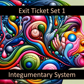 Preview of Exit Ticket for the Integumentary System Set 1 Google Forms™