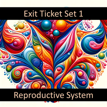 Preview of Exit Ticket for the Reproductive System Set 1 Google Forms™