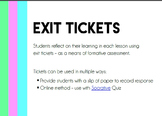 Exit Tickets