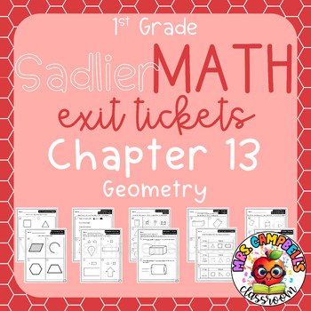 Preview of Exit Tickets - 1st Grade Sadlier Math Chapter 13