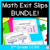 Exit Tickets 2nd Grade Math - Exit Slips Math Assessment B