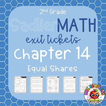 Preview of Exit Tickets - 2nd Grade Sadlier Math Chapter 14