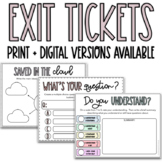 Exit Tickets | Digital + Printable | Virtual Learning