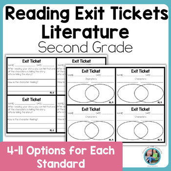 Preview of Exit Ticket 2nd Grade Reading Literature or Fiction for Easy Reading Assessment