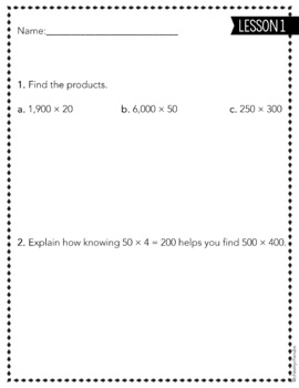 Exit Tickets Answer Keys Eureka Math 5th Grade Mod 2 All Lessons