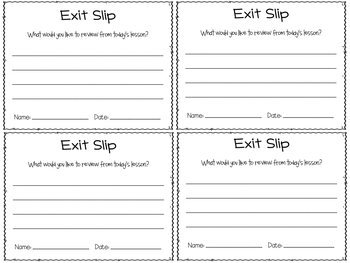 Exit Tickets - For ANY subject & ANY grade! by Third in Hollywood