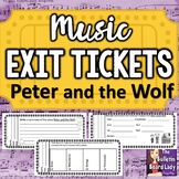 Music Exit Tickets PETER AND THE WOLF