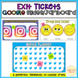 Exit Tickets Google Slides Jamboard Digital Template
