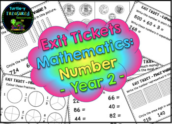 Preview of Exit Tickets - Mathematics: Number- Year 2