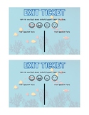 Exit Tickets - Ocean Themed