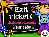 Exit Tickets Year 1 - Australian Math