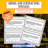 Exit Tickets for Adding and Subtracting Integers