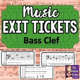 Music Exit Tickets BASS CLEF