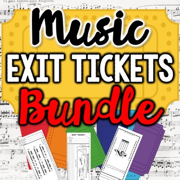 Preview of Music Exit Tickets BUNDLED MEGA Pack