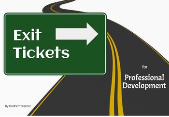 Preview of Exit Tickets for Professional Development | PD Evaluation | Closure Activity