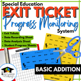 Exit Tickets for Progress Monitoring IEP Goals in Special 
