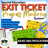 Exit Tickets for Progress Monitoring in Special Ed- Basic 