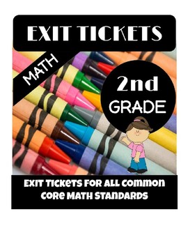 Preview of Exit Tickets for Second Grade Common Core Math - ALL STANDARDS