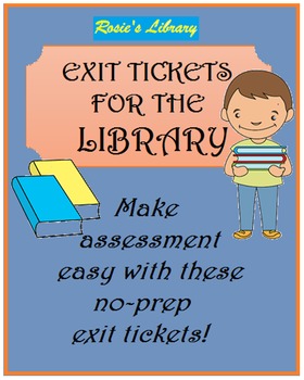 Preview of Exit Tickets for the Library and Language Arts