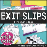Exit Tickets with Sticky Note Templates