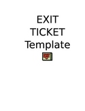 Exit ticket for any subject