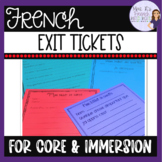 Exit slips for French