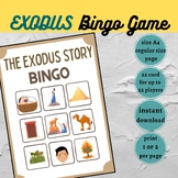 Exodus Bingo Printable, Crossing Red Sea, Sunday school Cr