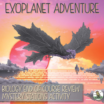 Preview of Exoplanet Adventure: Biology End of Year Stations Review Activity