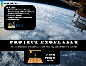 Preview of Exoplanet Project - Earth Sun Moon System (Print or Digital) | Distance Learning