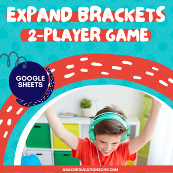 Expand Brackets Two-Player Race Car Game by Abaco Education Zone